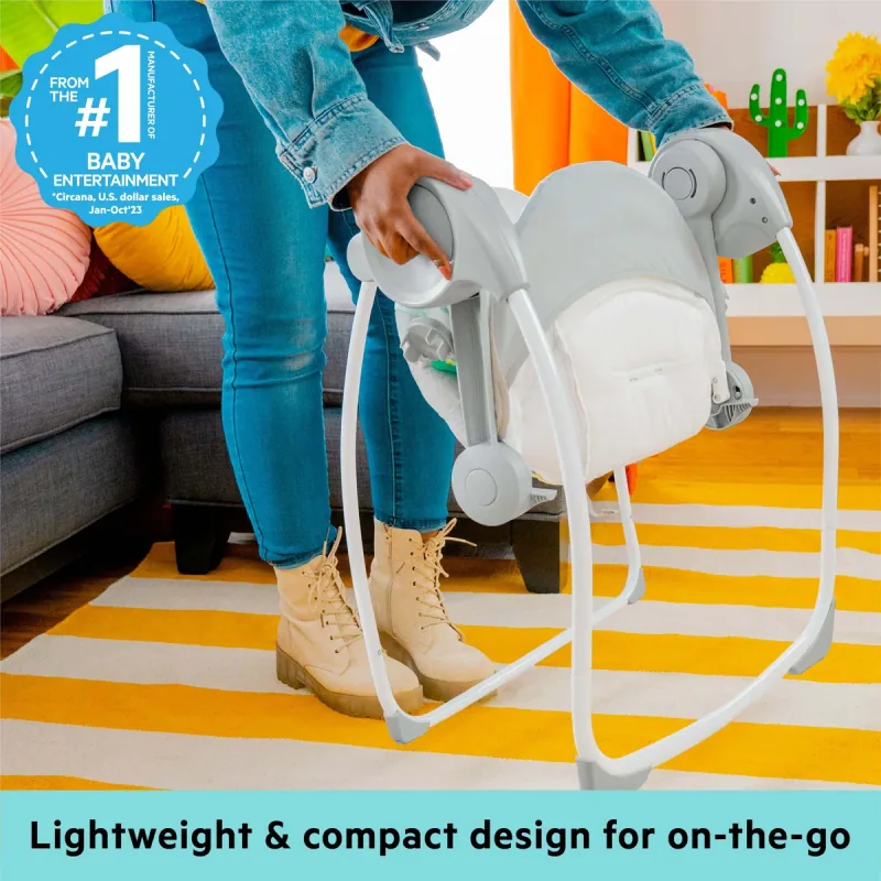 Bright Starts Whimsical Wild Portable Swing shown in the manufacturer’s photograph