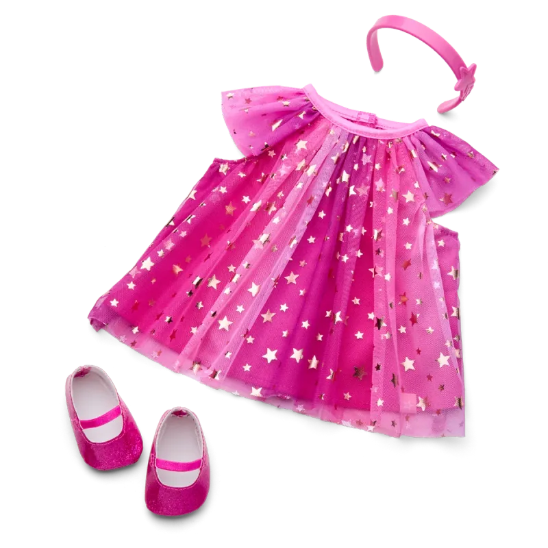 Pink Party-Ready Dress for Bitty Baby® Dolls — manufacturer product photograph